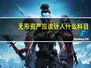 无形资产应该计入什么科目