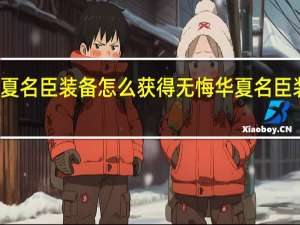 无悔华夏名臣装备怎么获得 无悔华夏名臣装备作用介绍