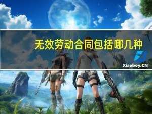无效劳动合同包括哪几种