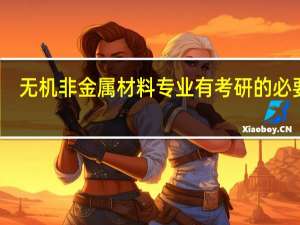 无机非金属材料专业有考研的必要么
