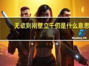 无欲则刚壁立千仞是什么意思
