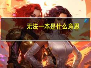 无法一本是什么意思