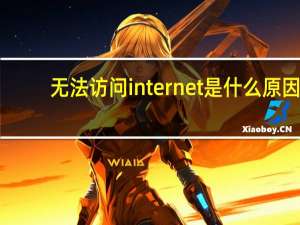 无法访问internet是什么原因