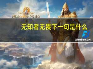 无知者无畏下一句是什么