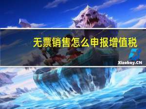 无票销售怎么申报增值税