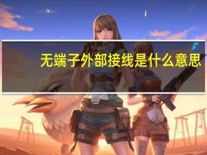无端子外部接线是什么意思
