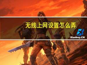 无线上网设置怎么弄（无线上网设置）