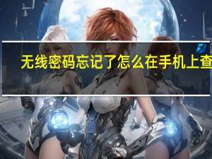 无线密码忘记了怎么在手机上查看（无线密码破解）