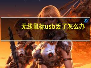 无线鼠标usb丢了怎么办