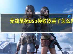 无线鼠标usb接收器丢了怎么办