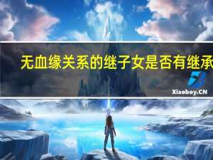 无血缘关系的继子女是否有继承权