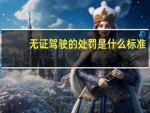 无证驾驶的处罚是什么标准