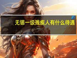 无锡一级残疾人有什么待遇