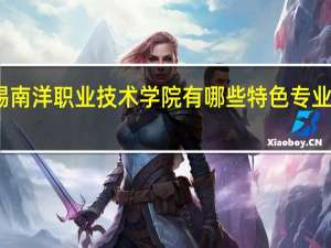 无锡南洋职业技术学院有哪些特色专业值得推荐