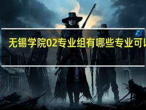 无锡学院02专业组有哪些专业可以选