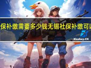 无锡社保补缴需要多少钱无锡社保补缴可以补缴几个月