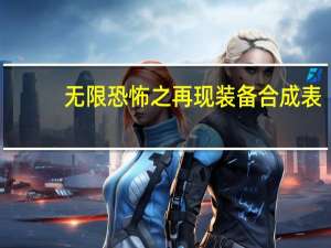 无限恐怖之再现装备合成表（无限恐怖之局外者）