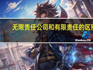 无限责任公司和有限责任的区别