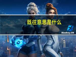 既往意思是什么