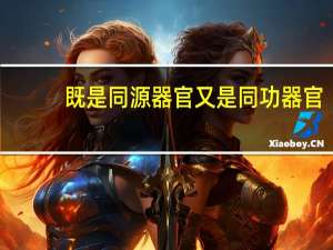 既是同源器官又是同功器官（什么是同源器官 什么是同功器官）