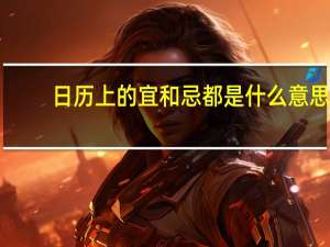 日历上的宜和忌都是什么意思