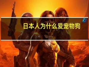 日本人为什么爱宠物狗