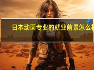 日本动画专业的就业前景怎么样