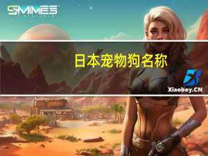 日本宠物狗名称