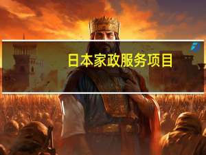 日本家政服务项目（家政服务项目）