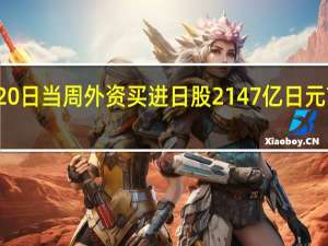 日本至10月20日当周外资买进日股 2147亿日元前值12599亿日元