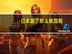 日本跟了那么韩国呢？ 到底什么情况嘞