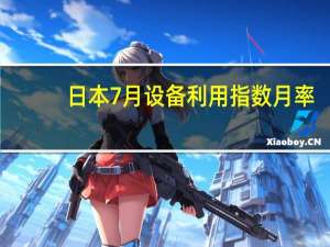 日本7月设备利用指数月率 -2.2%前值3.8%日本7月设备利用指数 105.7前值108.1