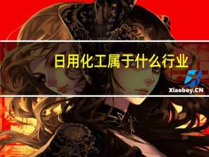 日用化工属于什么行业