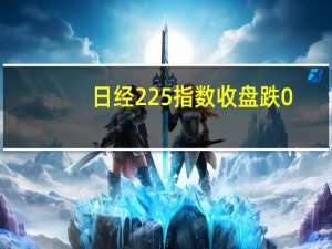 日经225指数收盘跌0.87%