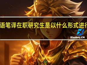 日语笔译在职研究生是以什么形式进行招生的