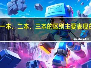 日韩一本、二本、三本的区别主要表现在哪些方面