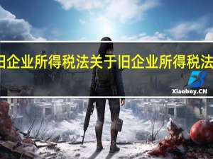 旧企业所得税法 关于旧企业所得税法的介绍