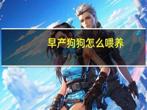 早产狗狗怎么喂养