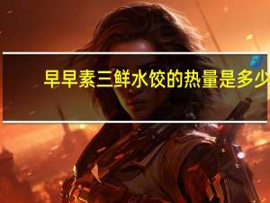 早早 素三鲜水饺的热量是多少