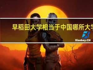 早稻田大学相当于中国哪所大学