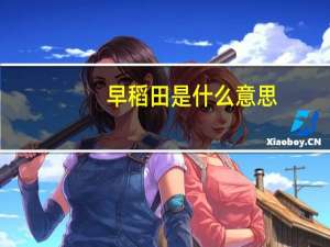 早稻田是什么意思