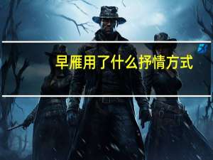 早雁用了什么抒情方式