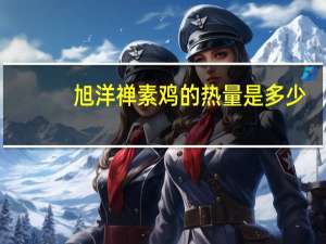 旭洋 禅素鸡的热量是多少