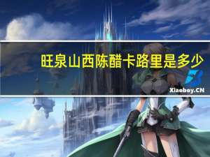 旺泉 山西陈醋卡路里是多少