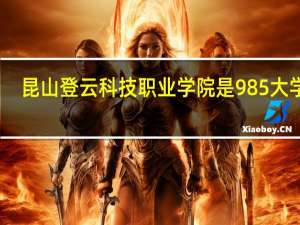 昆山登云科技职业学院是985大学吗