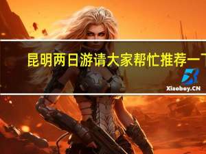 昆明两日游请大家帮忙推荐一下