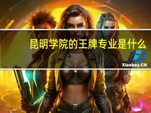昆明学院的王牌专业是什么