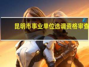 昆明市事业单位选调资格审查