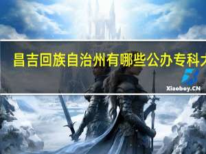 昌吉回族自治州有哪些公办专科大学