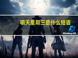 明天星期三是什么短语